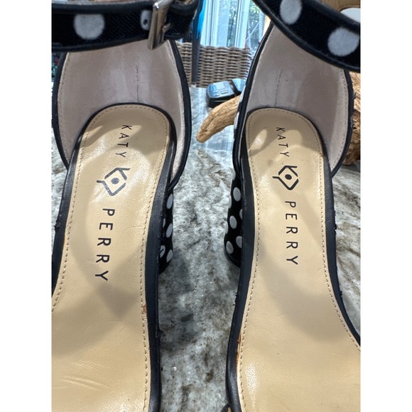 Katy Perry The Clara heeled sandals in a black and white polka dot‎ pattern - Picture 9 of 10